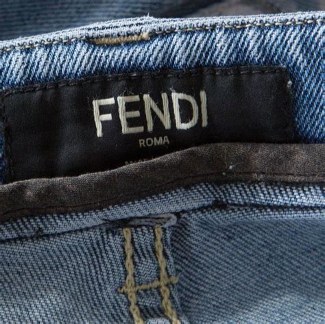 Women's Fendi Light Wash Denim Sale 